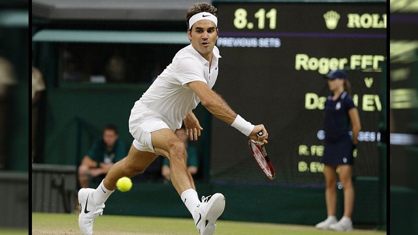 Roger Federer tanding perdana di Piala Hopman 2017. Copyright: Internet